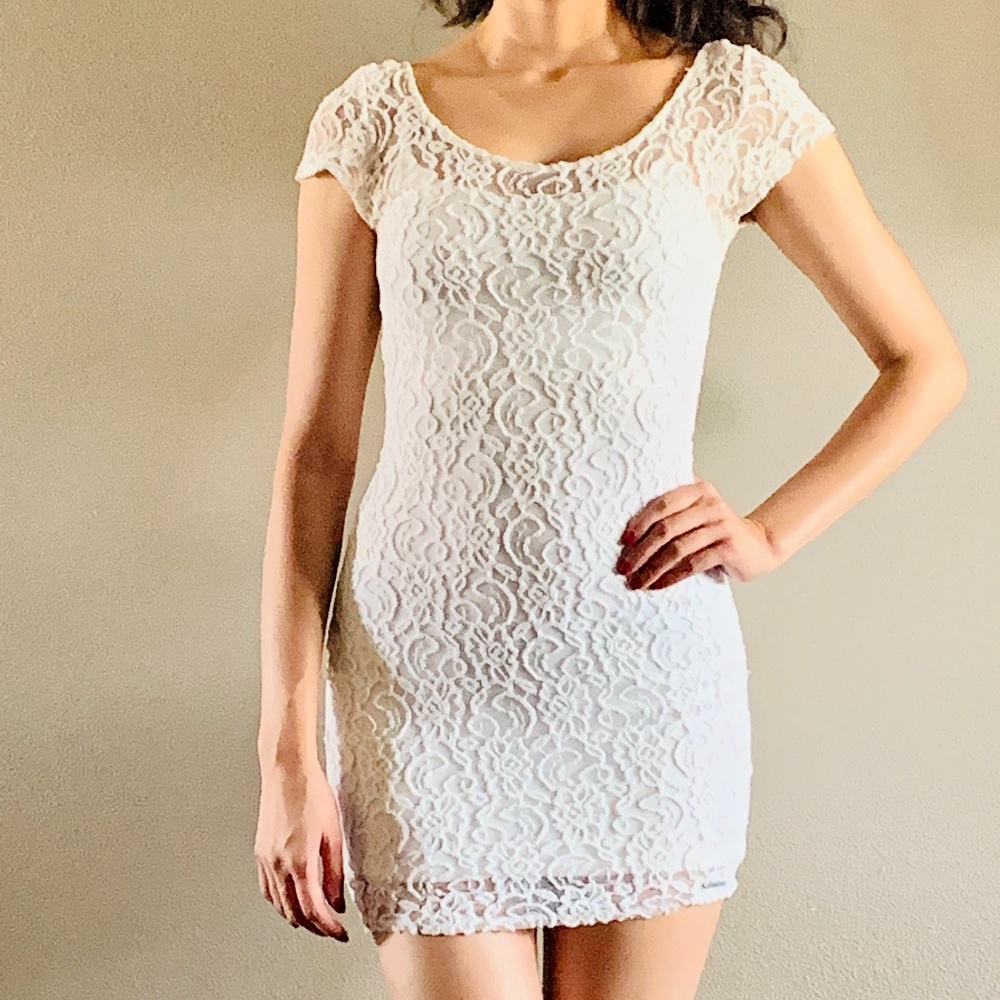 Abercrombie Lace White Dress